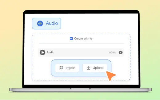 Convert audio into engaging videos using AI-powered video generation tools from Visla.